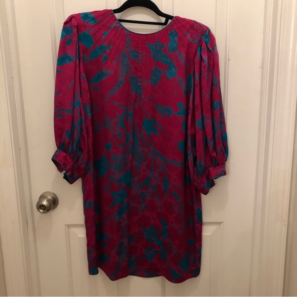Vintage Dresses & Skirts - Vintage Flora Kung II Silk Dress